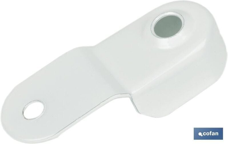 Weiße Garderobenstange