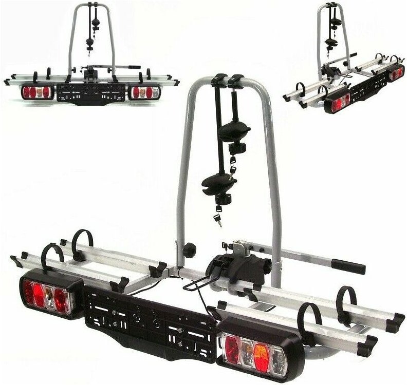 Apex - Fahrradträger für 2 ebikes Fahrräder 60kg Heckträger Anhängerkupplung abklappbar