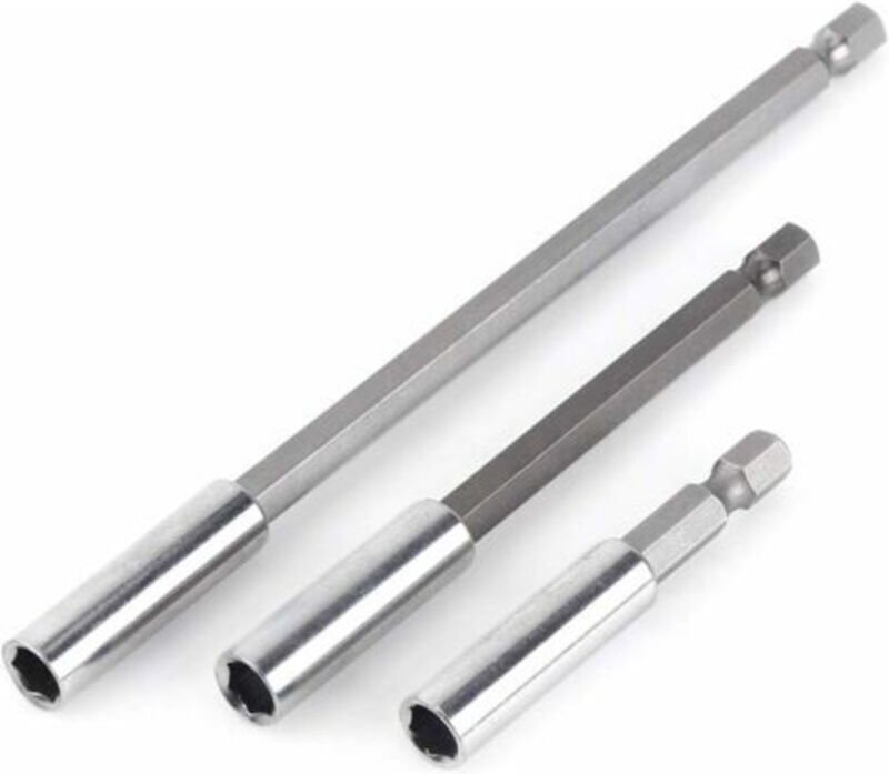 3 Stück 1/4" magnetischer Bithalter-Schaft Schraubendreher-Verlängerungen Schraubendreherverlängerungen für elektrische ...