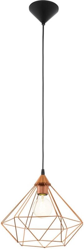 Eglo - Lámpara colgante 32,5 cm x h 110 cm de metal de cobre 220-240 v IP20 Tarbes