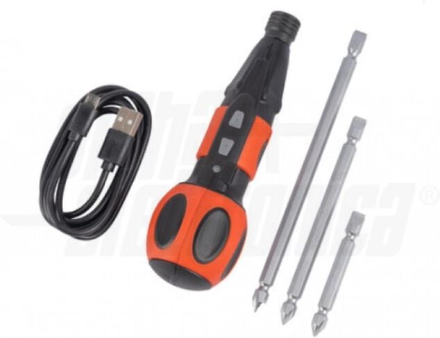 Alpha Elettronica - Alpha electronics akkuschrauber mit set 3 bit micro usb kabel - 98-510/1