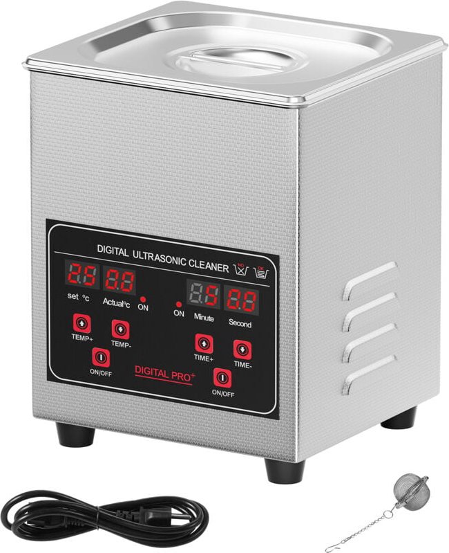 Thumbnail - Mophorn 1,3 l Ultraschallreiniger, 50 W mit Timer und Heizung, 40 kHz digitale Reinigungsmaschine für Schmuck, Uhren, Br...