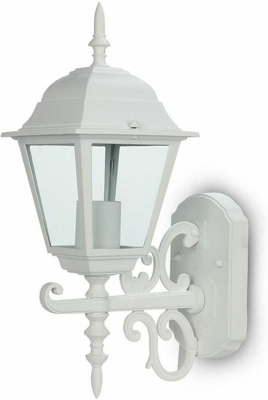 Kleine LED-Laternenlampe, E27-Lampenfassung, nach oben gerichtet, Farbe Weiß, IP44 - V-tac