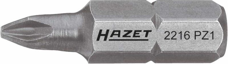 Bit 2216-PZ1 ∙ 1/4 Zoll (6,3 mm) Sechskant massiv ∙ Pozidriv Profil pz ∙ sw PZ1