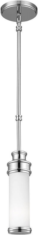 Payne - 1 Licht Mini Deckenpendelleuchte Chrom poliert IP44, G9 - Elstead