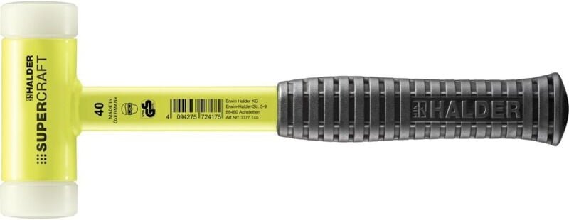 Halder SUPERCRAFT-Schonhammer GG 40 SUPERCR gelb Griff
