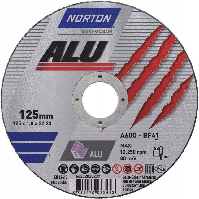 NORTON ALU 125x1 mm Aluminium-Trennscheibe