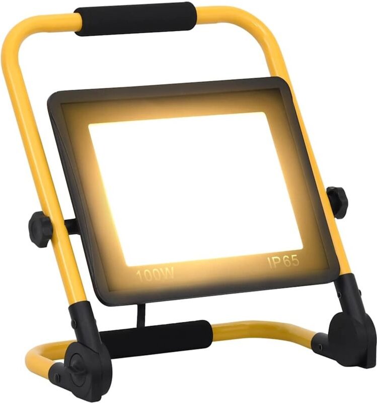 LED-Fluter mit Handgriff 100 w Warmweiß Vidaxl