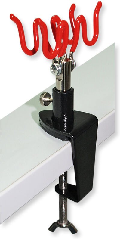 Pistolenhalter passend für 2 Pistolen, 75 x 50 x 195 mm, Airbrushpistolenhalter zur Tischmontage, Airbrush Zubehör - Wil...