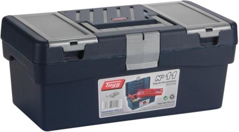 Werkzeugkoffer - 356 x 192 x 150 mm - mit ablagefach - 10,2 l