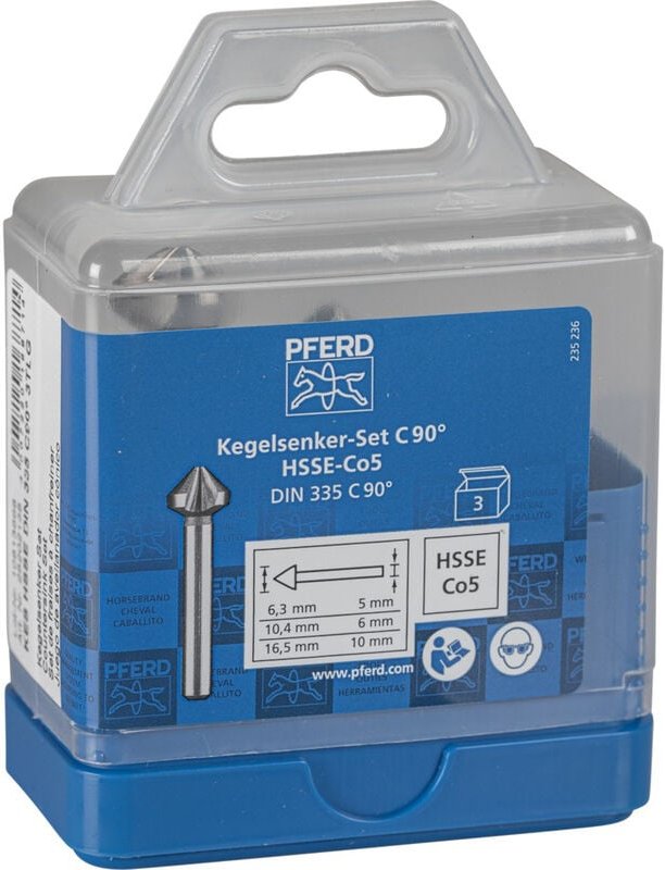 PFERD SET KES HSSE DIN 335 C90° 3 25202155 Kegelsenker-Set HSS 1 St.