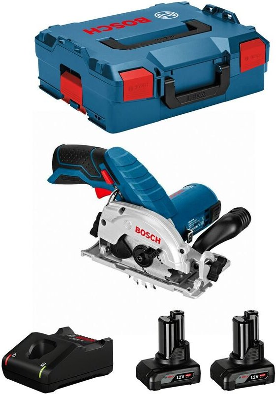 Kreissäge BOSCH GKS 12V-26 (2 x 6,0 Ah + GAL12V-40 + L-Boxx 136)