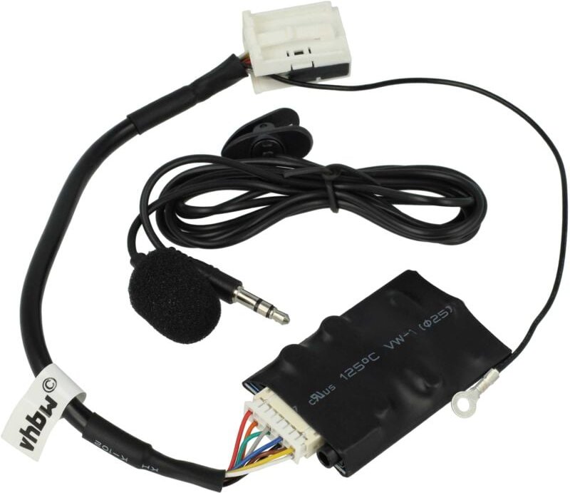 Bluetooth Adapter kompatibel mit Skoda Fabia, Octavia, Superb Autoradio - Inkl. Mikrofon, Klinkenkabel + Clip - 12-polig...
