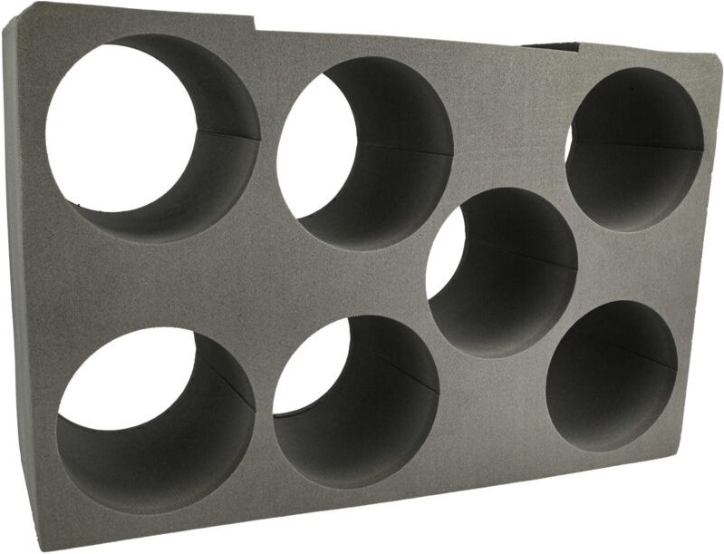 Vhbw - Kartuschen-Einsatz kompatibel mit Bosch Sortimo L-Boxx 374 Werkzeugkoffer, Systembox - Schaumstoffeinlage für 7 K...