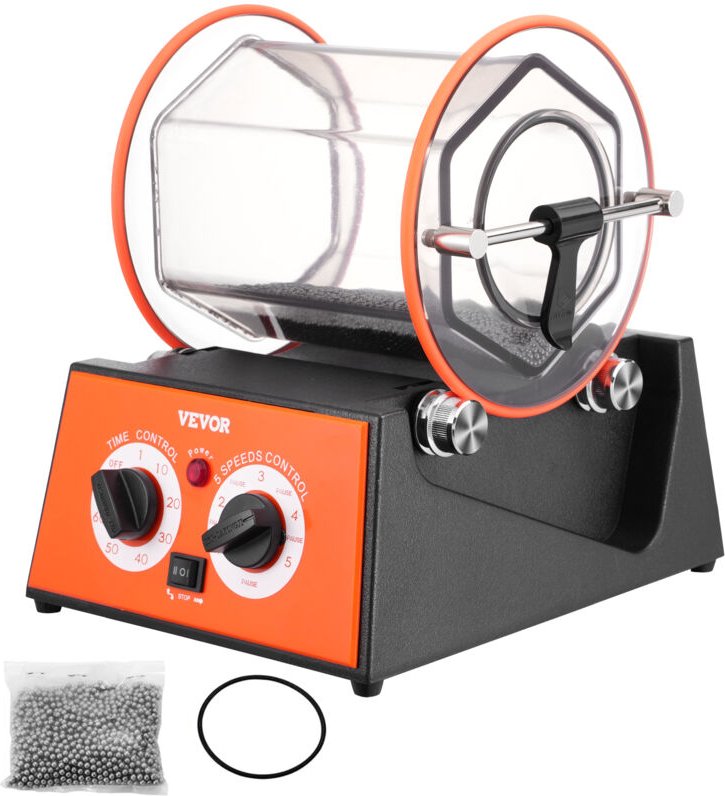 Mophorn - vevor Poliertrommel Schmuck-Poliermaschine 5 kg, Rotary Tumbler Oberflächenpolierer 60 w, Schmuck Polieren Dre...
