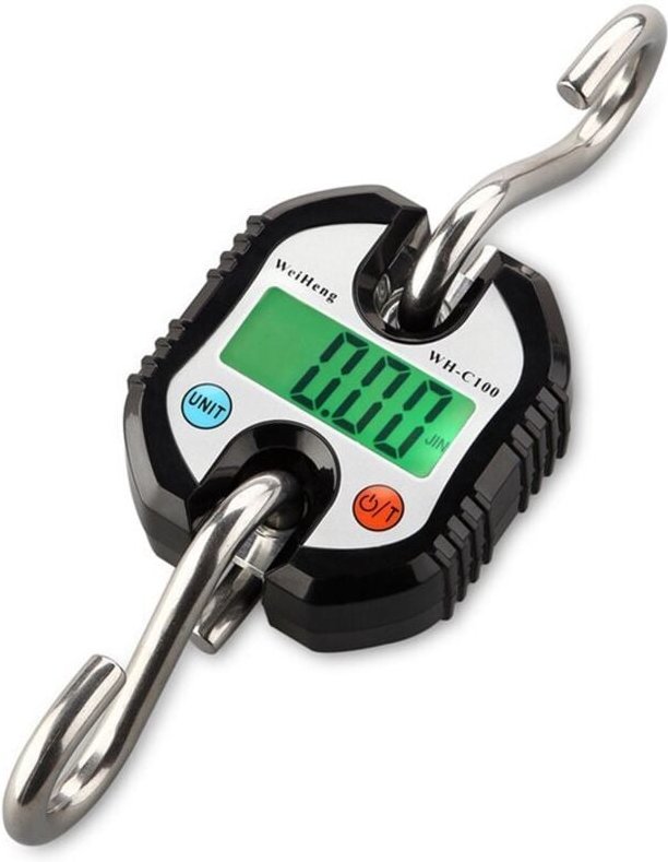 Gepäckwaage – Kofferwaage – Hängewaage – Wiegehaken – Digitale Küchenwaage – Kranwaage – Digitale Kofferwaage (150 kg) m...