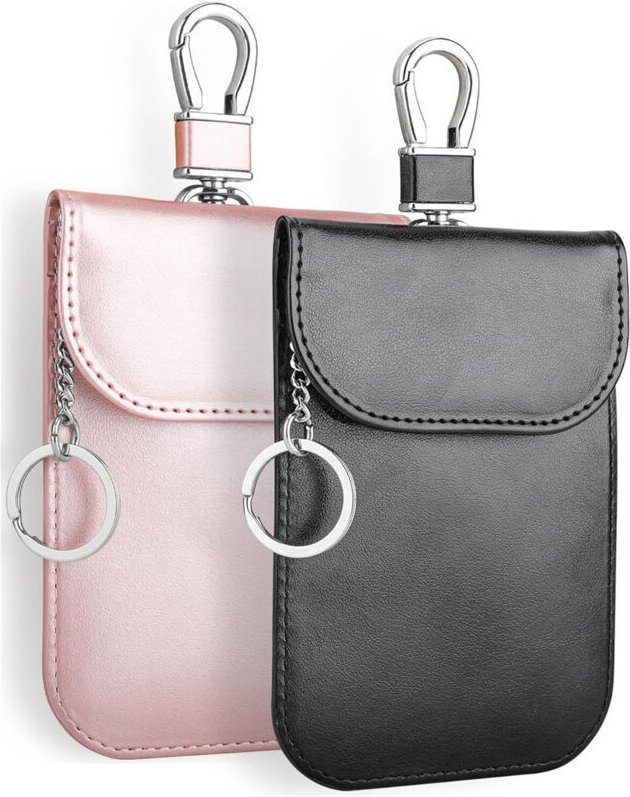 Set mit 2 RFID-Blockierhüllen, RFID-Blockierhülle für Autoschlüssel, Signalblockierung, RFID-Blockiertaschen für Autosch...