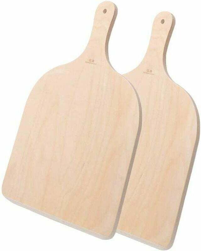 Vtizikl Lot de 2 Pelle à Pizza en Bois, Pizza Paddle pour Les Pizzas, Tartes, Pain