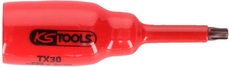 Ks Tools 1/2 Bit-Stecknuss mit Schutzisolierung für Torx-Schrauben, T20, kurz