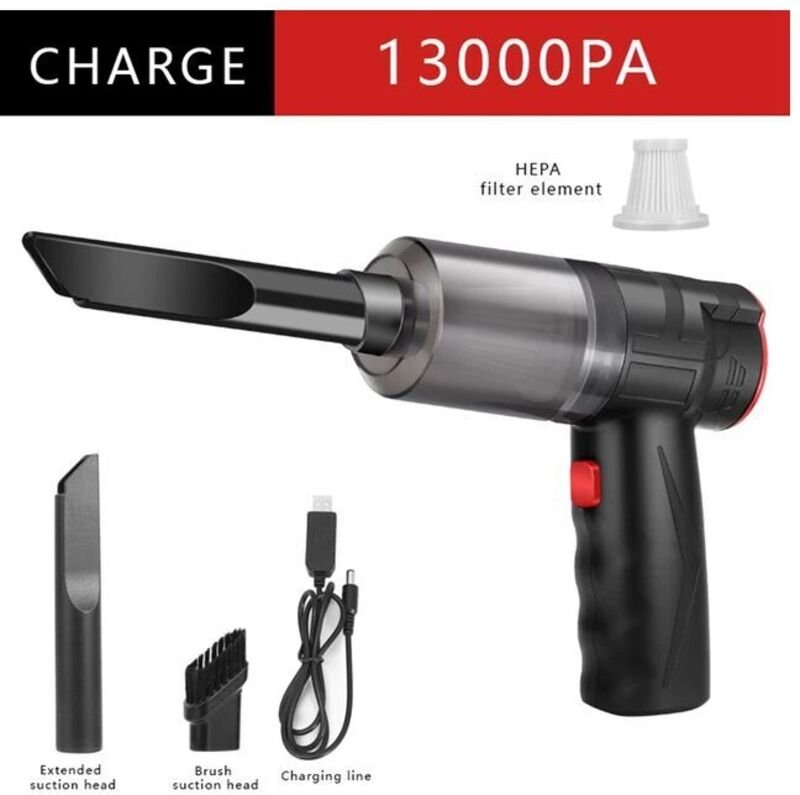 Handstaubsauger, 2 in 1 Auto-Akku-Staubsauger, Nass- und Trocken-Handstaubsauger-Set 13000PA