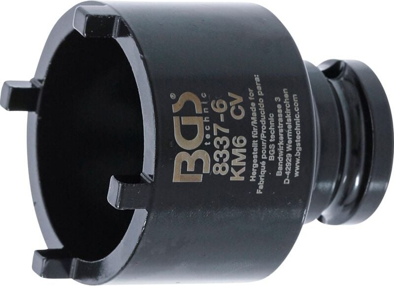 Nutmutternschlüssel Zapfen außen liegend KM6