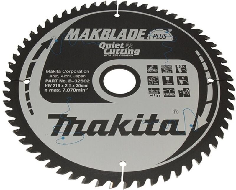 Thumbnail - Makita Sägeblatt MAKBLADE+ 216x30x60Z