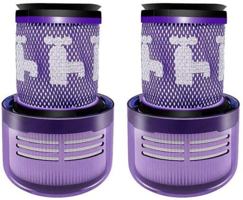 2er-Pack Ersatzfilter für Dyson V12 Detect Slim Akku-Staubsauger 971517-01, waschbar