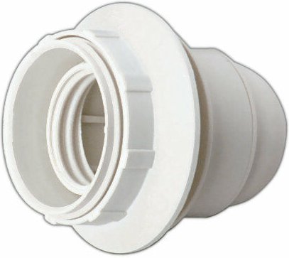 Thumbnail - Lampenfassung E27 mit Schraube und Unterlegscheibe In Blisterfarbe white 4 A 250 V Elektro DH. 12.093/B/BT 8430552101139