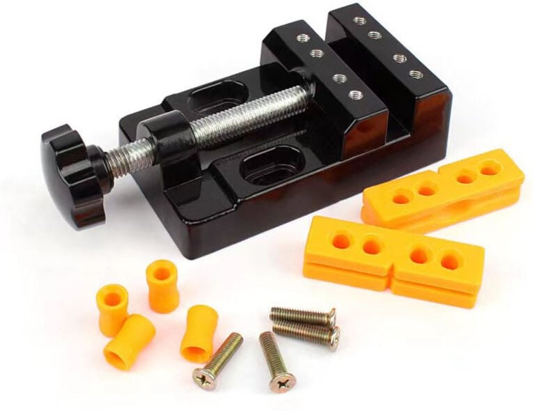 Mini-Tisch-Bankschraube, Universal-Bohrmaschine, Bank-Backenbrett-Kragen für Schmuck, Kernuhr, DIY-Reparatur, Skulptur, ...