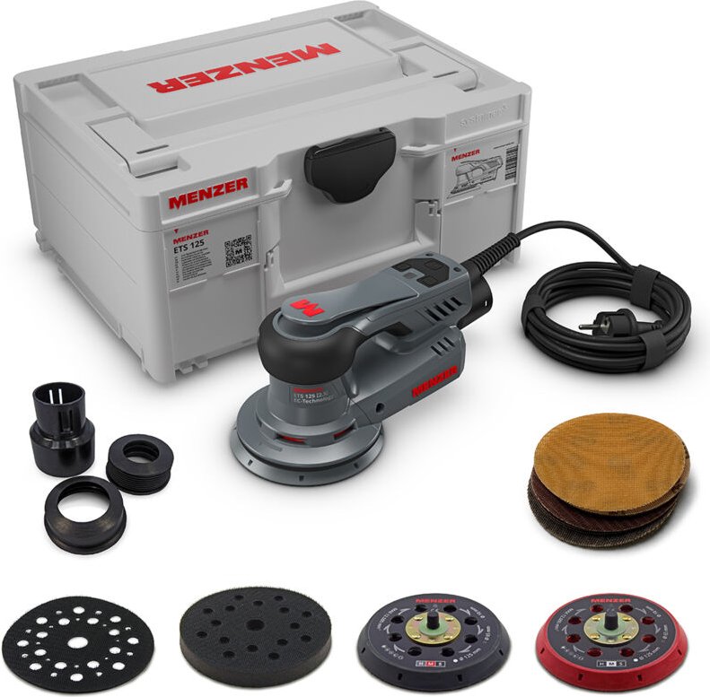 Thumbnail - Exzenterschleifer ets 125 2.5 (für Feinschliff/Politur) inkl. systainer³, 3 Schleifteller, Schleiftellerschutz, Interfac...