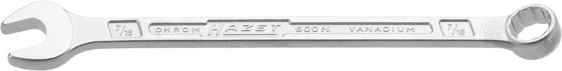 HAZET Ring-Maulschlüssel 600NA-7/16 Außen-Doppel-Sechskant Profil 7