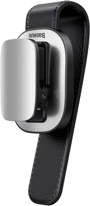 Baseus Platin Fahrzeug Brillen clip Nabenklemmung silber (ACYJN-B0S)