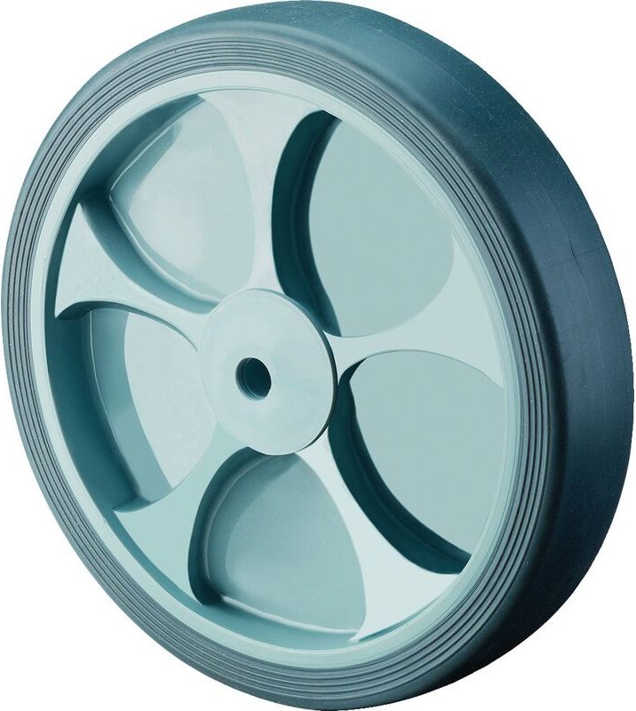 Ersatzrad Gummi grau Rollenlager ø 200 mm 220 kg - B44.201 - Bs Rollen