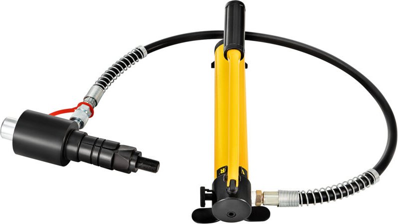 Mophorn - Hydraulischer Auspuffrohr-Aufweiter von Brand x, Größe 1-5/8' bis 4-1/4', 10 t, manuell, mit 4 Matrizen und 2 ...