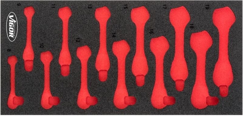 Weichschaumeinlage ∙ leer ∙ V5075-L ∙ l x b x h: 393 mm x 188 mm x 35 mm