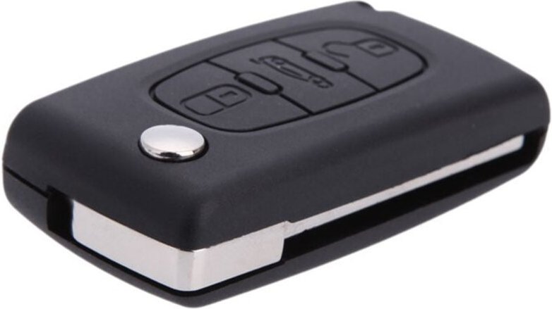 Flip klappbar Remote Auto schluessellos Schluesselhuelle Schale fuer 407 307 607 Mit3 Tasten