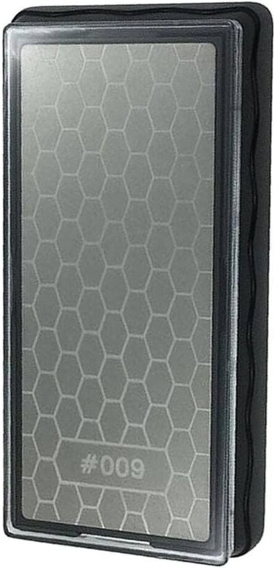 Csparkv - cpsarkv Doppelseitiger Diamant-Schleifstein, Wabenoberflächenplatte mit rutschfester Basis für Scherenmesser,