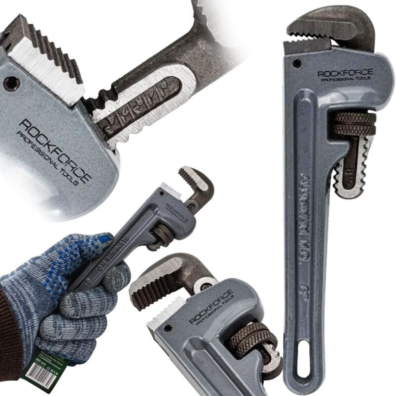 ROCKFORCE 8" 200mm Verstellbarer Rohrschlüssel