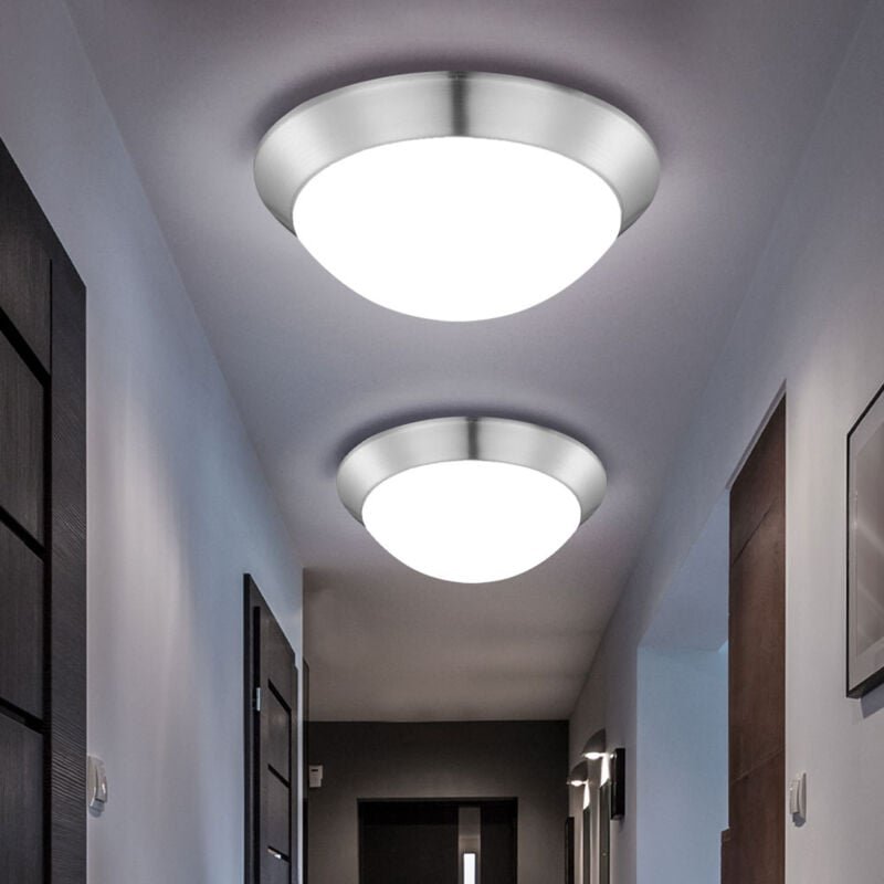 Globo Lighting - Deckenlampe Deckenleuchte Designlampe Wohnzimmerlampe opal satiniert rund, Metall Kunststoff, 1x led 12...