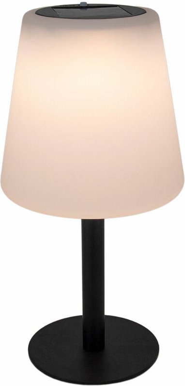 Led Solar Tischleuchte - 30 x 15 cm - Deko Lampe warm weiß für Innen und Außen - Beleuchtung für Garten Balkon Terrasse ...