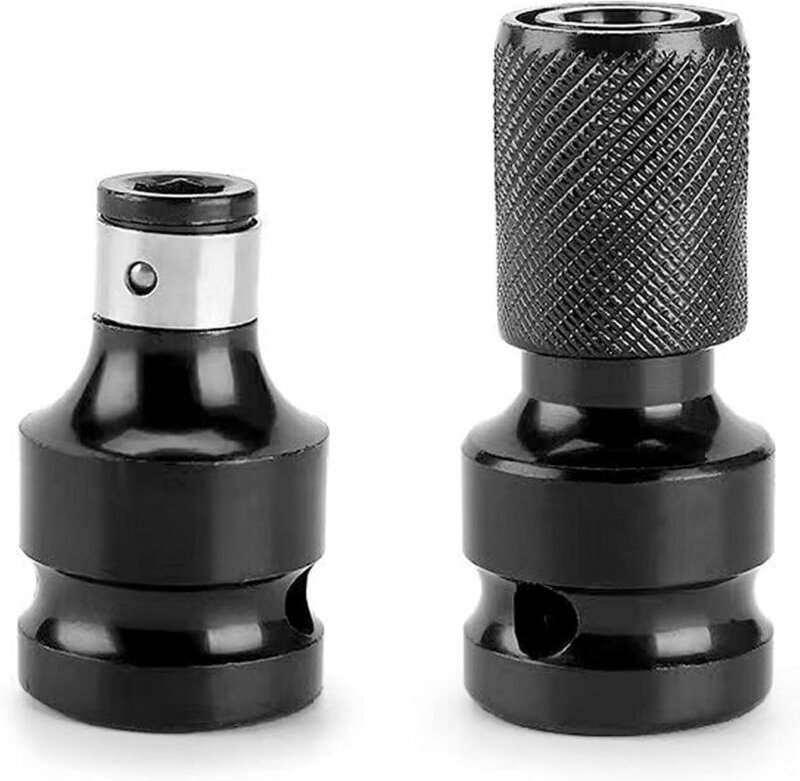 Set mit 2 Bit-Adaptern für Schlagschrauber – 1/2"- auf 1/4"-Steckschlüsseladapter – Präzisionszubehör für Ratschenschlüs...