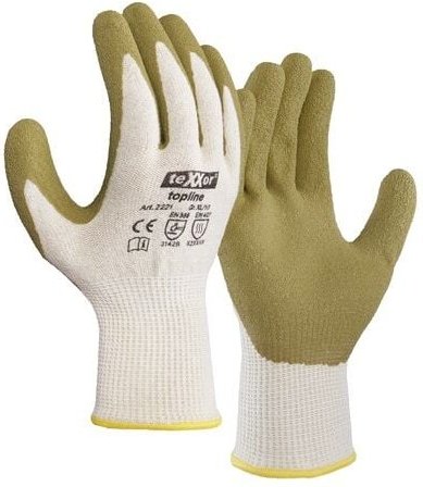 2221 ® topline Grobstrick-Handschuhe green protect Gr. 10 natur/gr - Texxor