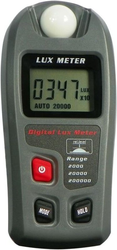 Digitales Luxmeter, Messbereich bis 200000 Lux, Luxmeter mit LCD-Display für Pflanzen, Autoscheinwerfer, LED-Beleuchtung...