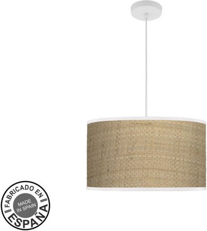 Fashion Pendelleuchte 2xe27 weiß/hellbraun regx40x40 mit Diffusor