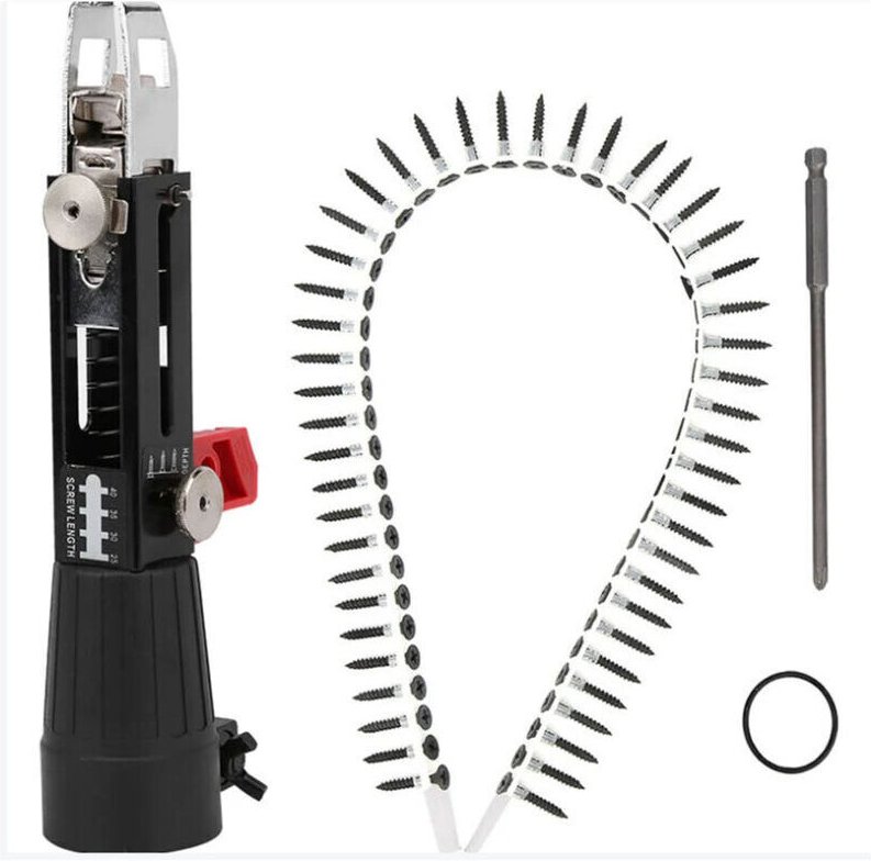 Ladegerät für Akkuschrauber, Gipskartonschrauben, Schraubbohrer, Kettenadapter, Trockenbauschraubendreher, C