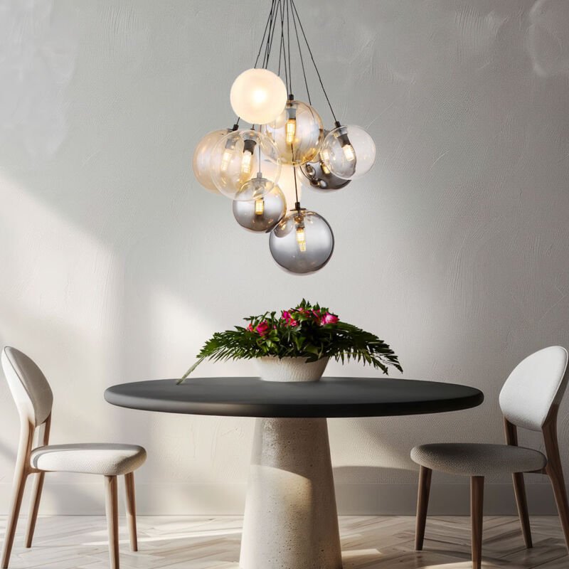 Globo - hängeleuchte - BALLGI - mehrfarbig - glas - Ø 45cm - G9 -