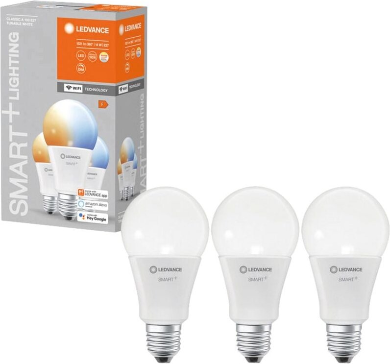 LEDVANCE SMART+ EEK: F (A - G) SMART+ WiFi Classic Tunable White 100 14 W/2700K E27 E27 14 W Kaltwe