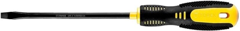 Topex Flachschraubendreher 6,5x150 mm - magnetische Spitze, ergonomischer Griff