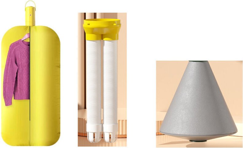 Tragbarer Wäschetrockner, Reise-Wäschetrockner mit kleinem Trockenbeutel, elektrischer Mini-Wäschetrockner mit Heizung, ...