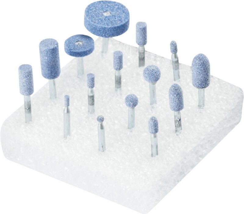 Tough Schleifstift-Set 15-tlg. Schaft-Ø 3 mm CO80 für schwer zerspanbare Werkstoffe - Pferd